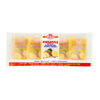LA FE PULP PINA-COJINES, 100% natural pineapple snacks, perfect for healthy snacking and Latin flavors.
