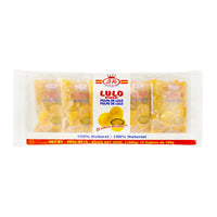 La Fe Lulo Cojines pack, 100% natural, delicious Latin food product with tropical flavors for a refreshing snack.