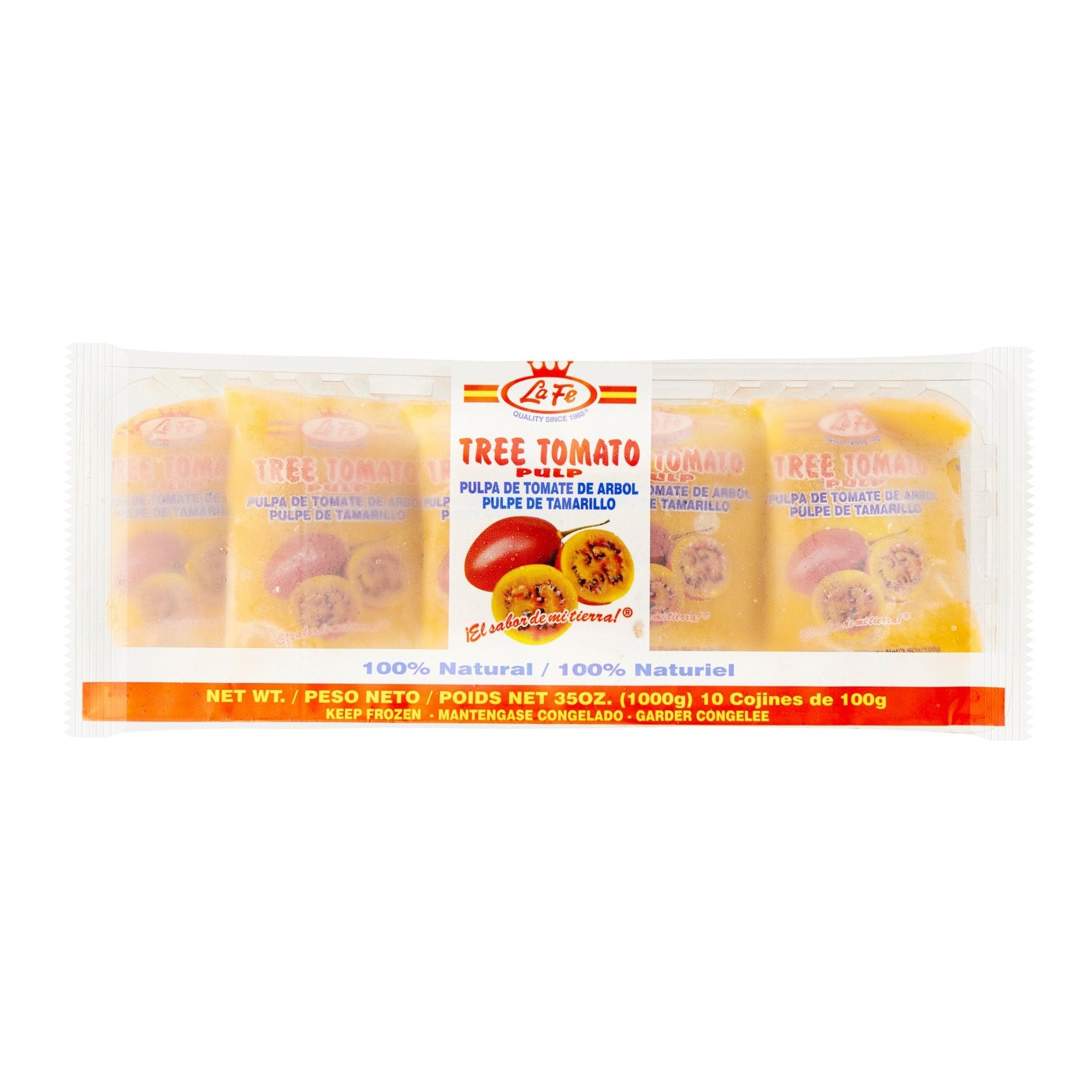 LAFE PULP TOM-ARBOL-COJINES in packaging, authentic latin food, quality ingredients for flavorful dishes.