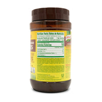 KNORR GRAN. BEEF BOUILLON 6/32OZ jar with nutrition facts, made with natural ingredients for bold beef flavor in authentic Latin cooking.