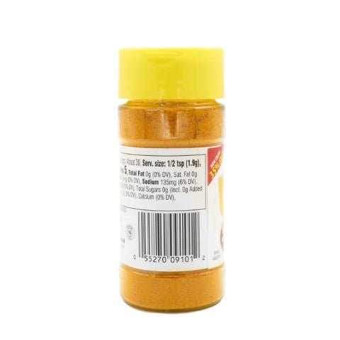 GR. JA Style Mild Curry Powder 12x2oz jar - Authentic Latin flavors for quality cooking in Latin cuisine.