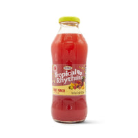 T/RHY FRUIT PUNCH 16oz bottle, delicious and nutritious tropical flavors, perfect for hydration and freshness.
