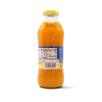 T/RHY Island Mango juice in a clear bottle, showcasing tropical flavors and all-natural ingredients, perfect for summer.
