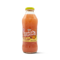 T/RHY Pineapple Guava 16oz drink, tropical flavors of pineapple and guava, authentic Latin food product.