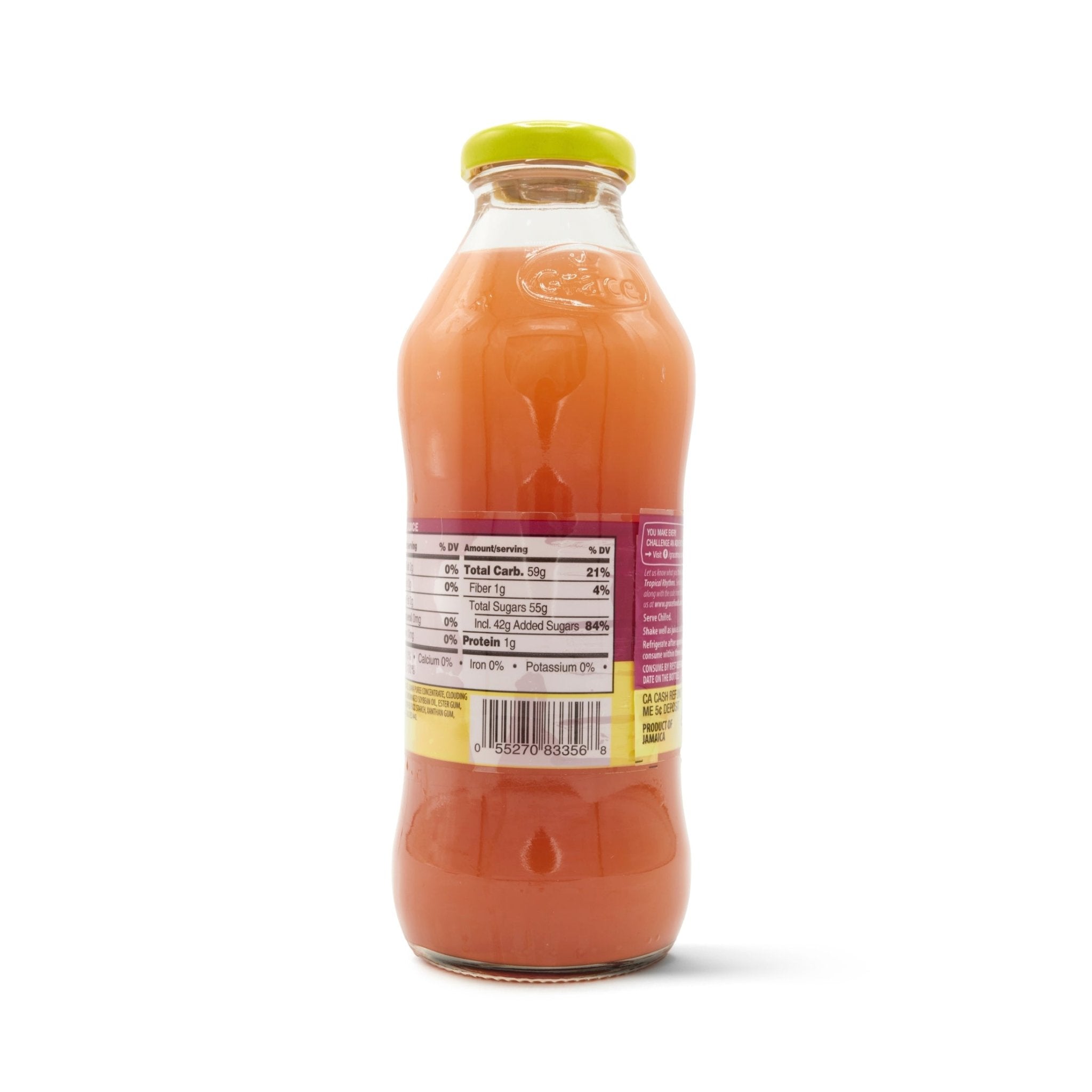 T/RHY Pineapple Guava drink bottle showcasing tropical flavors and nutritious ingredients for fresh Latin food.
