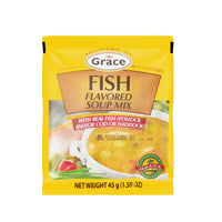 GRACE FISH SOUP MIX-EXPORT 45g, rich flavor, authentic Latin food, perfect for seafood lovers, quality latin foods.