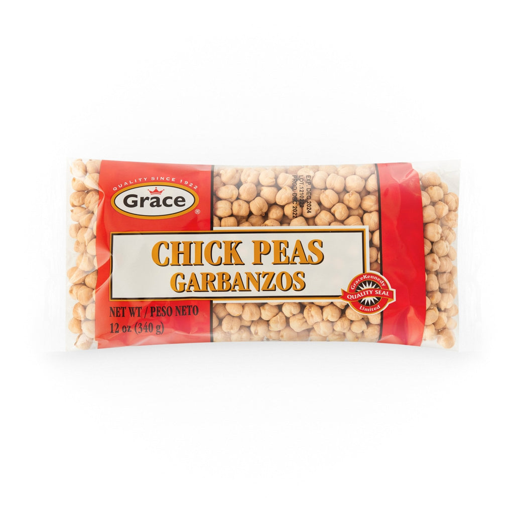Grace Dry Chick Peas (Garbanzo) 12 oz., quality Latin food for soups, salads, and stews, perfect for fresh Latin recipes.