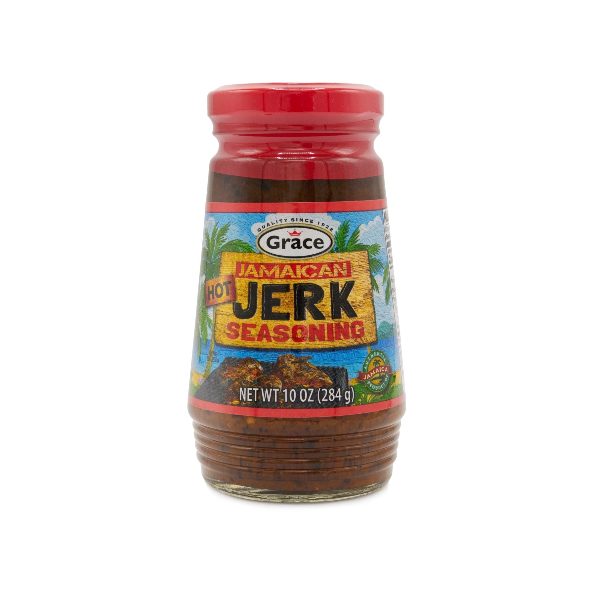 Grace Jerk Seasoning - Hot 10 oz jar for bold, spicy Latin flavors. Perfect for authentic Latin dishes.