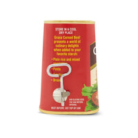 GR Corned Beef can with key opener, perfect for creating delicious Latin meals with quality ingredients.