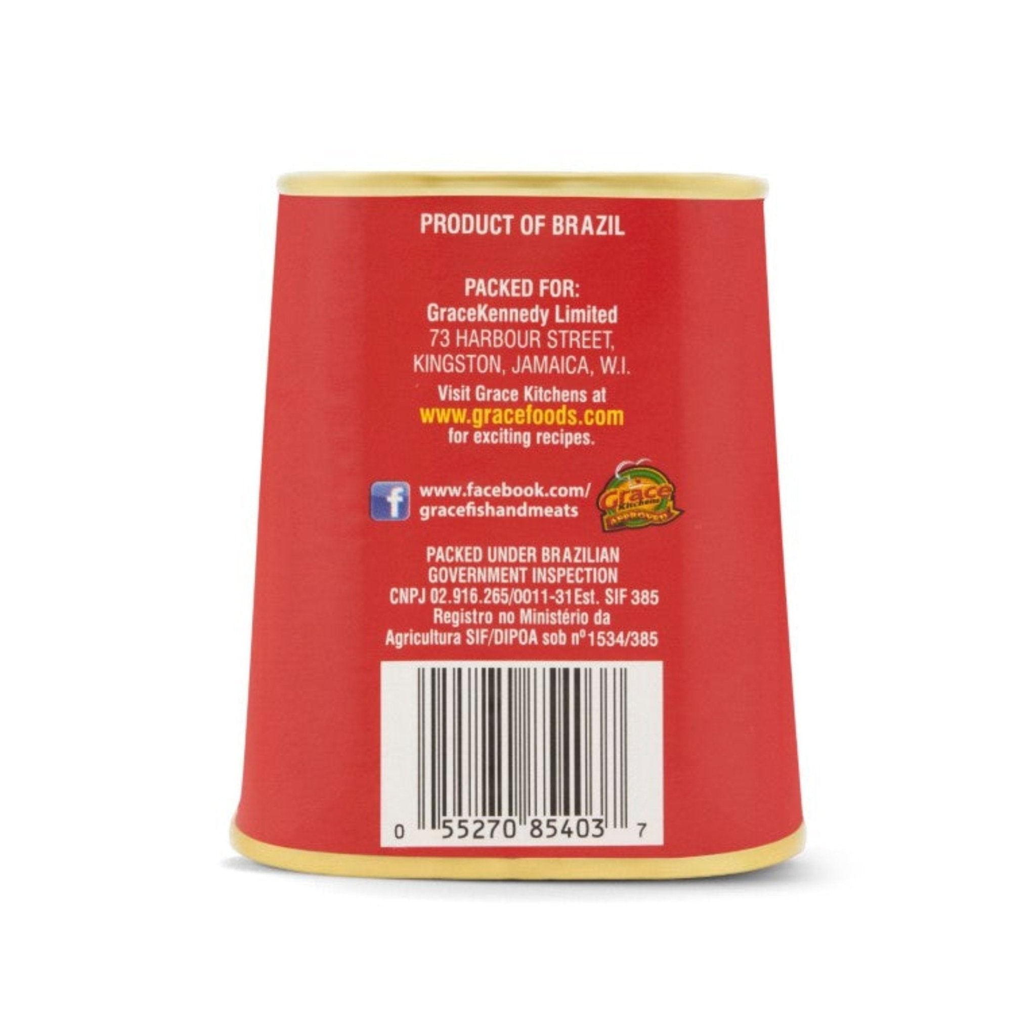 Product of Brazil packaging, GraceKennedy Limited, showcasing authentic flavors and quality from Latin America.