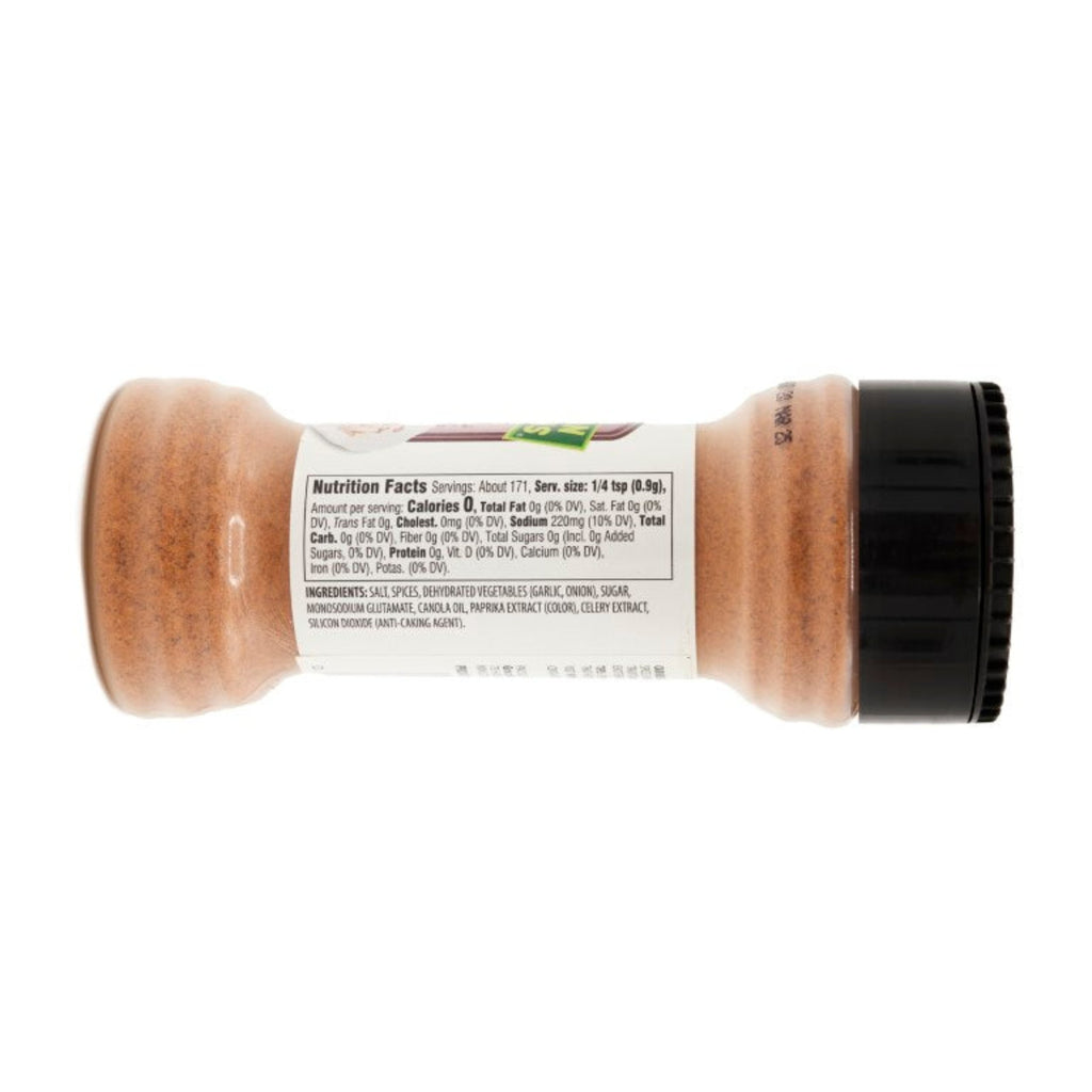CARIB TRAD OXTAIL SEASONING bottle showcasing nutrition facts, perfect for authentic Latin flavors in your dishes.