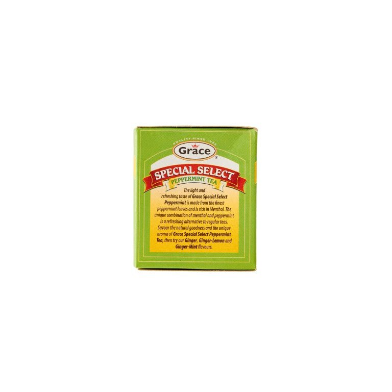 Grace Tea Peppermint, Special Select, refreshing flavor, premium quality Latin food, authentic Latin flavors.