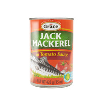 GR. Jack Mackerel in Tomato Sauce - a flavorful Latin food product for healthy meals, perfect for any Latin grocery.