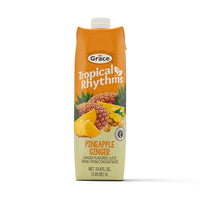 T/RHYTHMS Pineapple Ginger Tetra 12x1L, quality Latin food with tropical flavors, perfect for enjoying fresh and nutritious beverages.