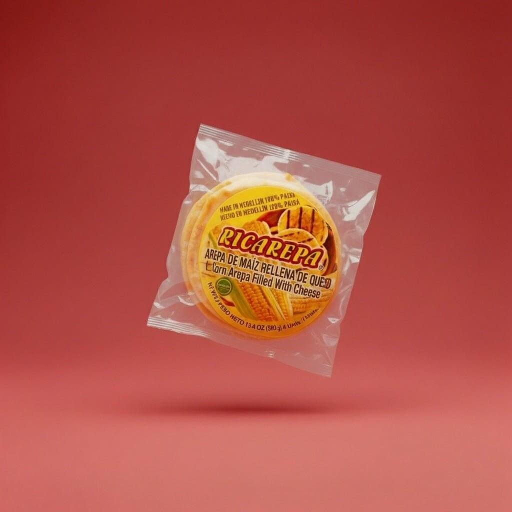 Arepas with Cheese 12 Pack – Ricarepa Maiz – La Fe Foods