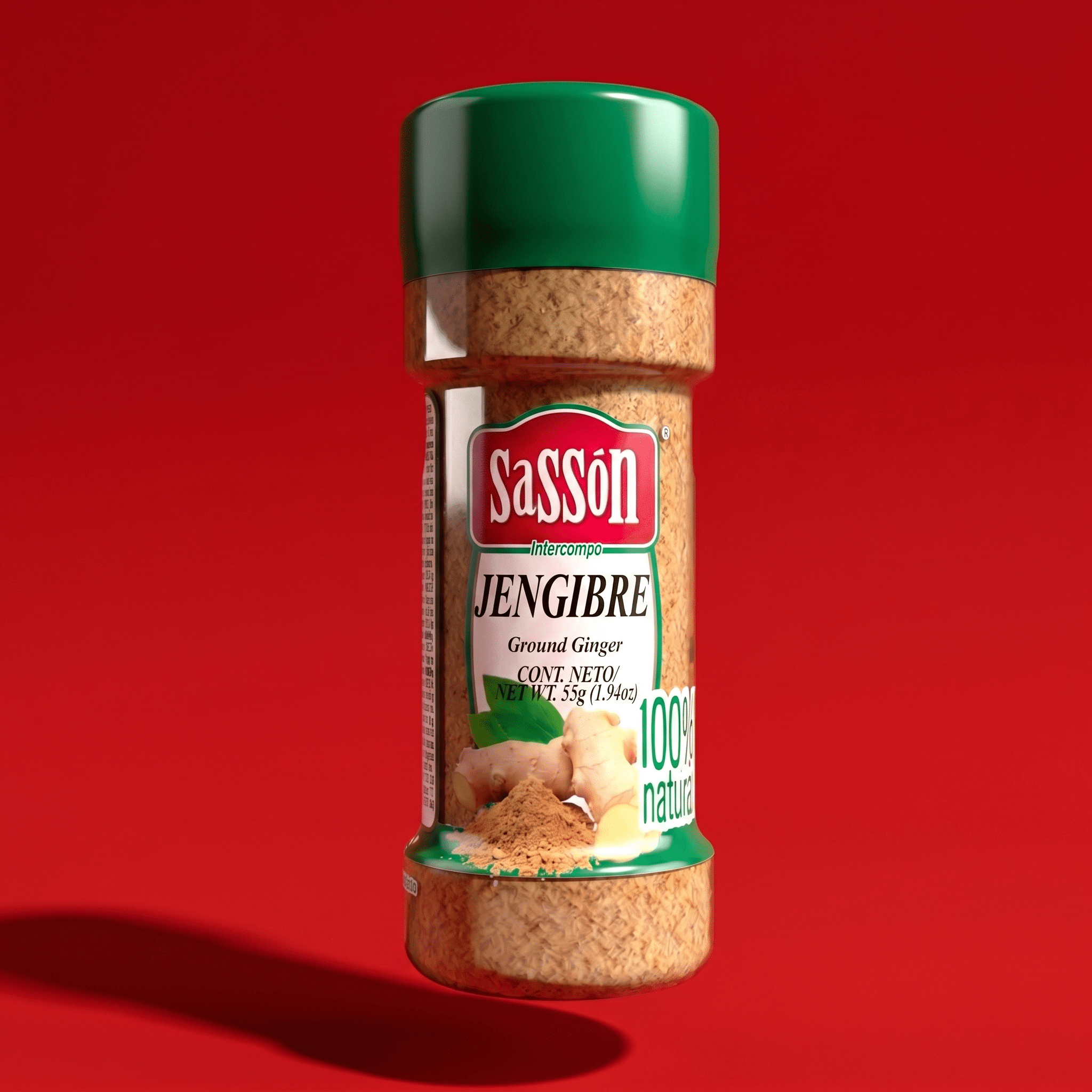 Sasson Ginger Powder 12x1.94 oz ground ginger jengibre molido for teas